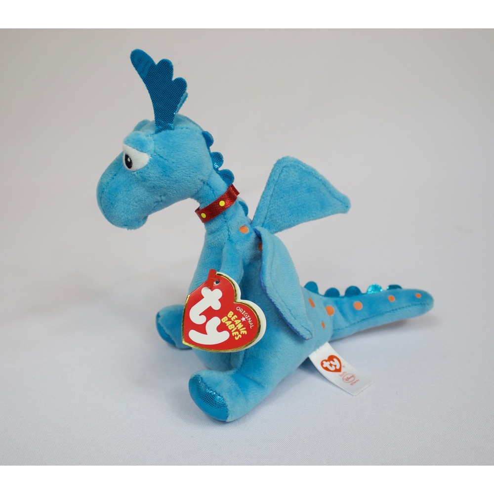 Ty Beanie Babies Disney Doc McStuffins Stuffy Blue Dragon Plush Toy‎ with Tags